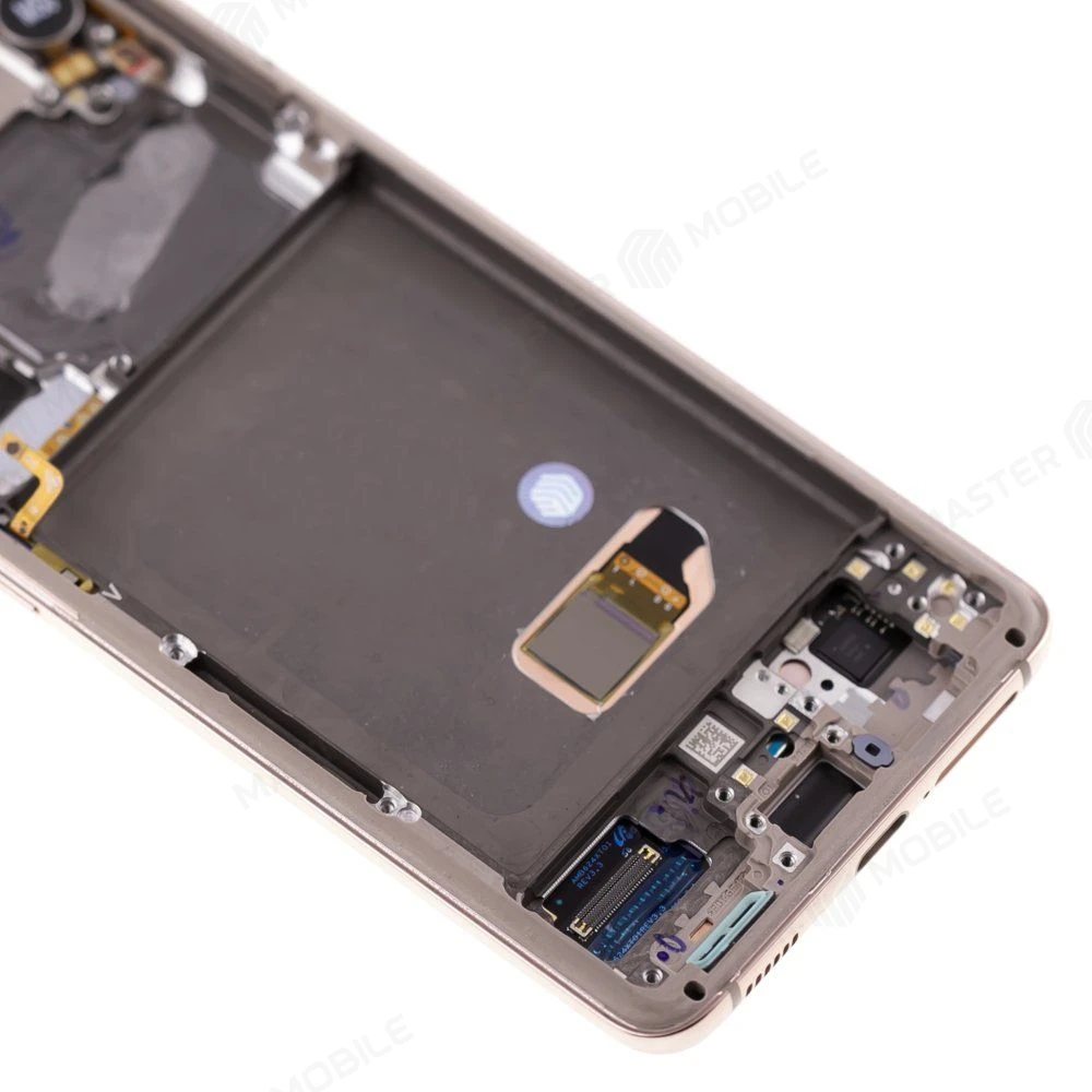 Дисплей для Samsung G991 Galaxy S21 + тачскрин (розовый) (в рамке) (ORIG100) (возможен дефект ЛКП) фото №4