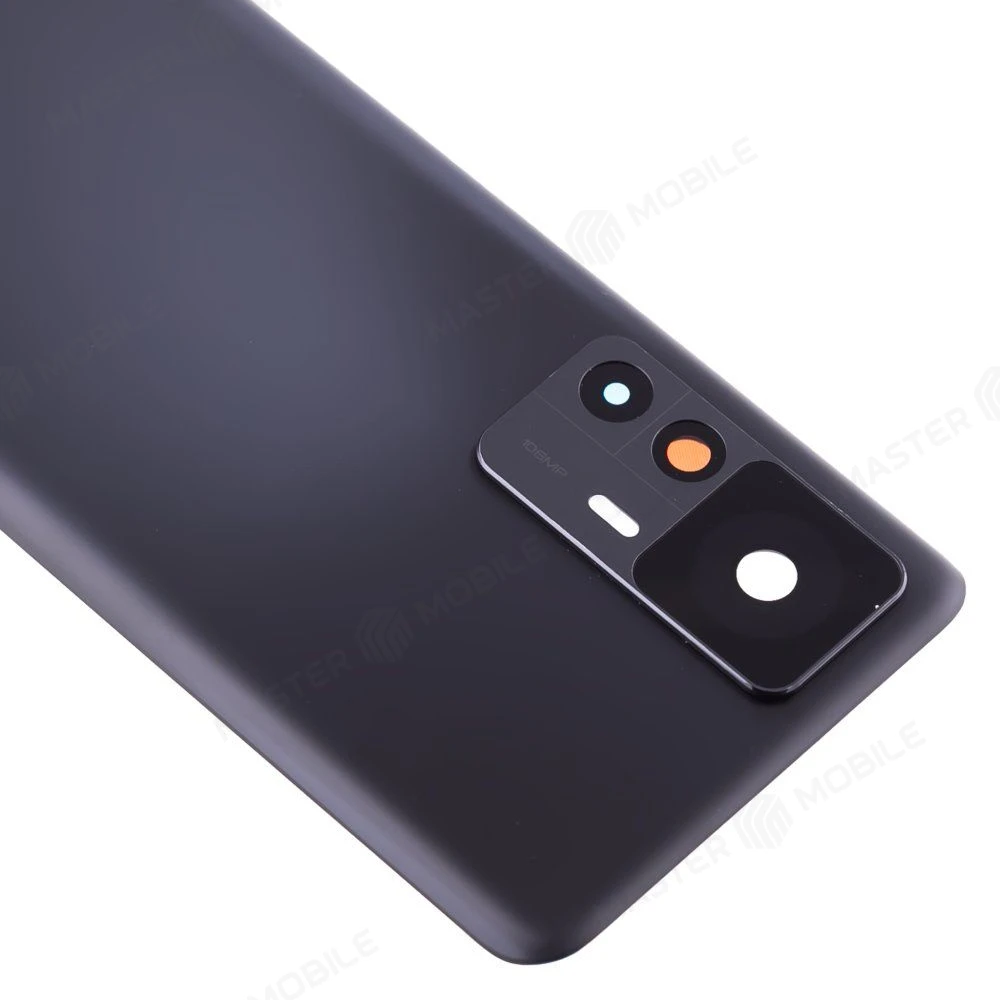 Задняя крышка для Xiaomi 12T (22071212AG) (черный) (в сборе со стеклом камеры) (ORIG100) фото №3