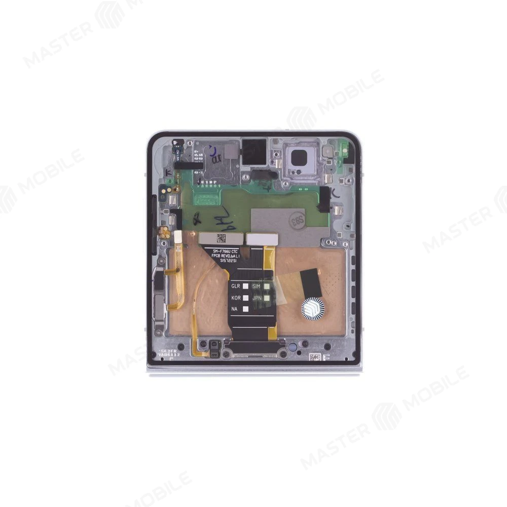Дисплей для Samsung F766 Galaxy Z Flip 7 + тачскрин (внутренний) (голубой) (в рамке) (ORIG100) (SP) фото №3