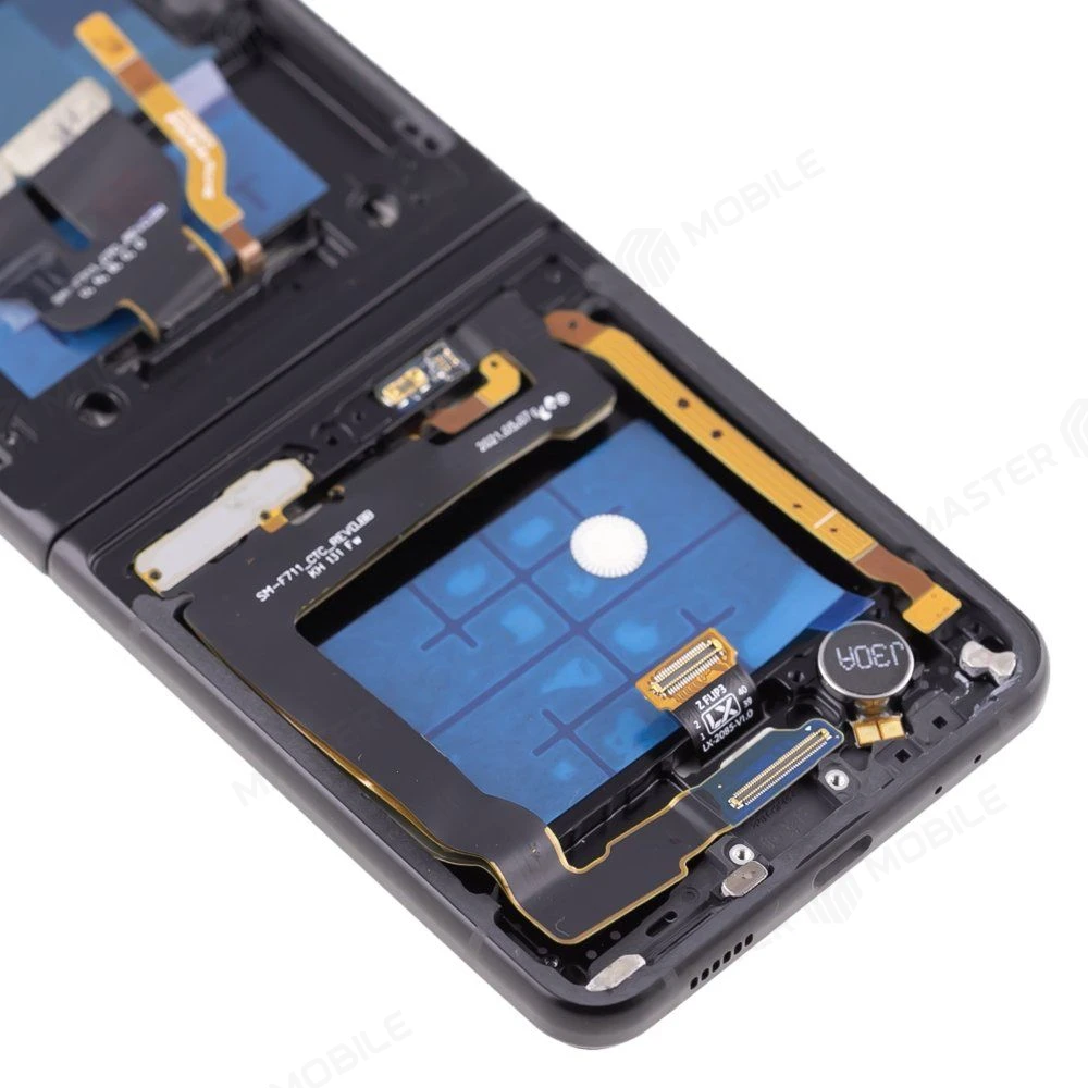 Дисплей для Samsung F711 Galaxy Z Flip 3 + тачскрин (внутренний) (черный) (в рамке) (In-cell) (не сгибается) фото №4