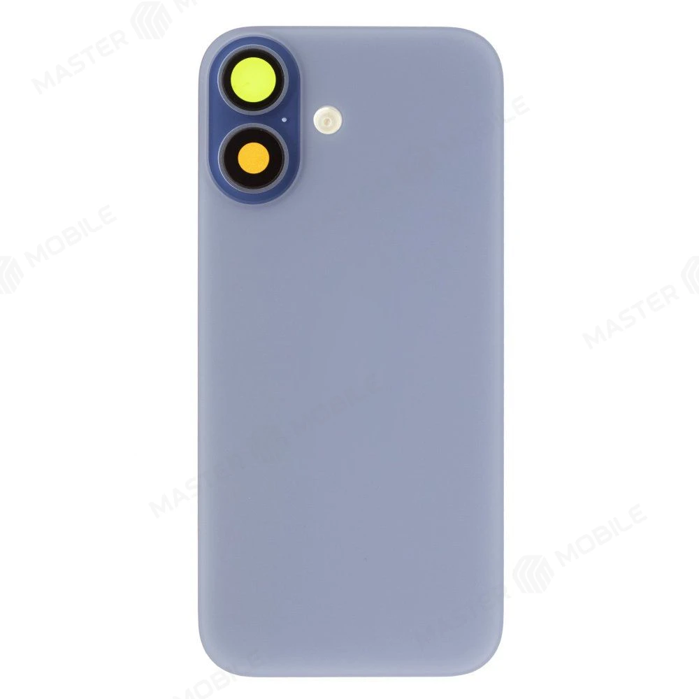 Задняя крышка для Apple iPhone 17 (SIM + eSIM) / iPhone 17 (eSIM) (синий) (в сборе со стеклом камеры и шлейфом) (Premium)  фото №1