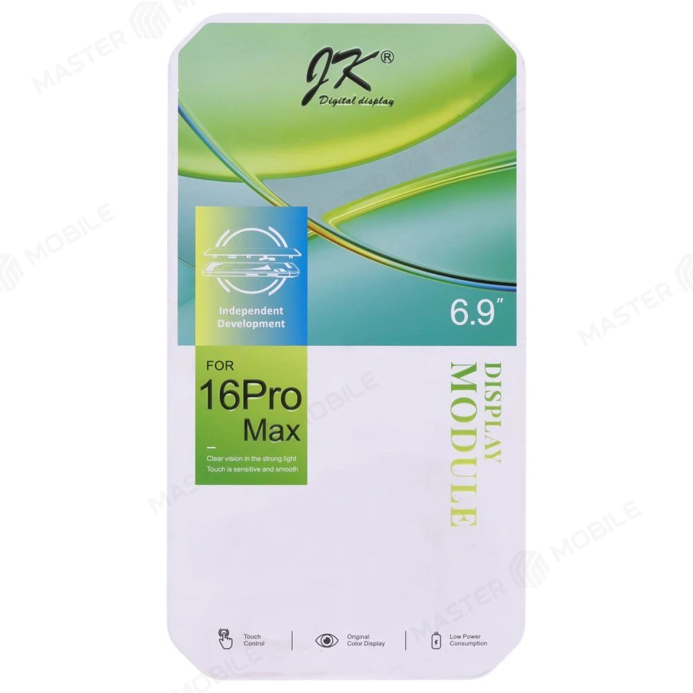 Дисплей для Apple iPhone 16 Pro Max + тачскрин (черный) (JK) (In-Cell) (площадка под IC) фото №5