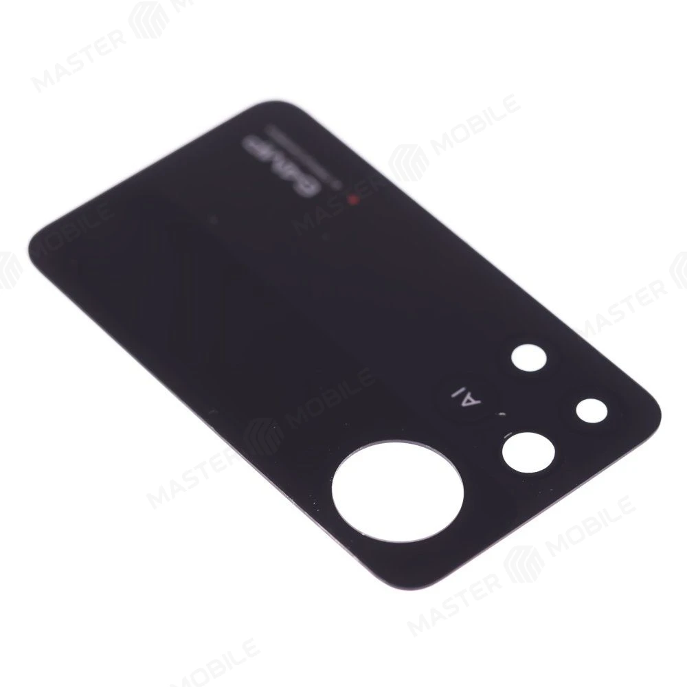 Стекло задней камеры для Xiaomi Poco X4 Pro 5G (2201116PG) (без рамки) (черный) фото №3