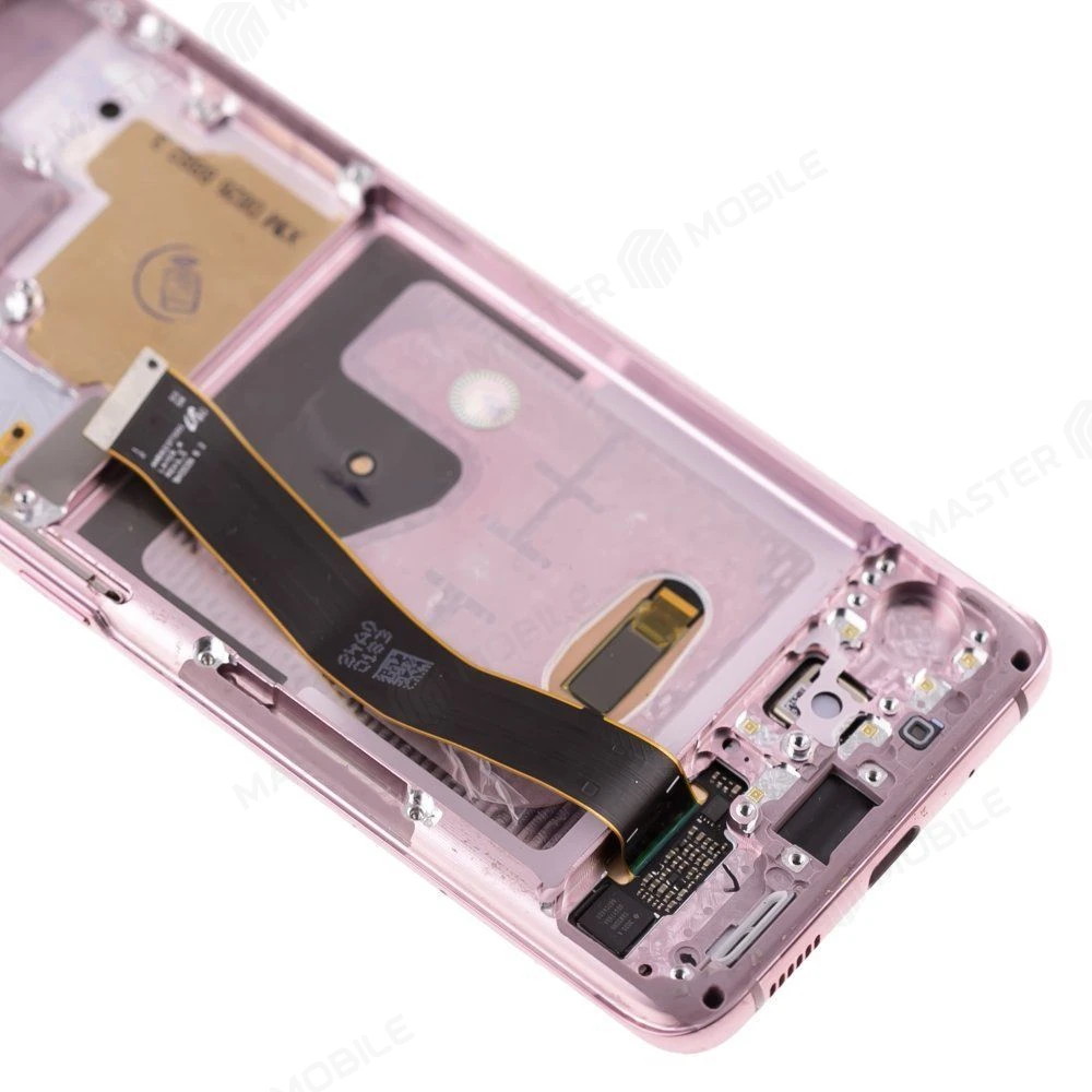 Дисплей для Samsung G981 Galaxy S20 5G + тачскрин (розовый) (в рамке) (ORIG100) (возможен дефект ЛКП) фото №4