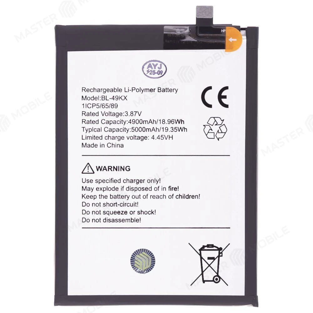 Аккумулятор для Infinix Note 11 (X663B) / Note 12 (X663D) / Note 12 2023 (X676C) / Note 12 Pro (X676B) и др. (BL-49KX) (Premium) фото №1