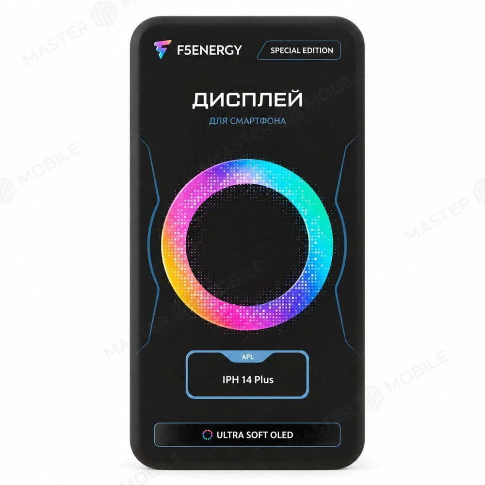 Дисплей для Apple iPhone 14 Plus + тачскрин (черный) (F5ENERGY) (Ultra Soft Oled) (площадка под IC)  фото №5