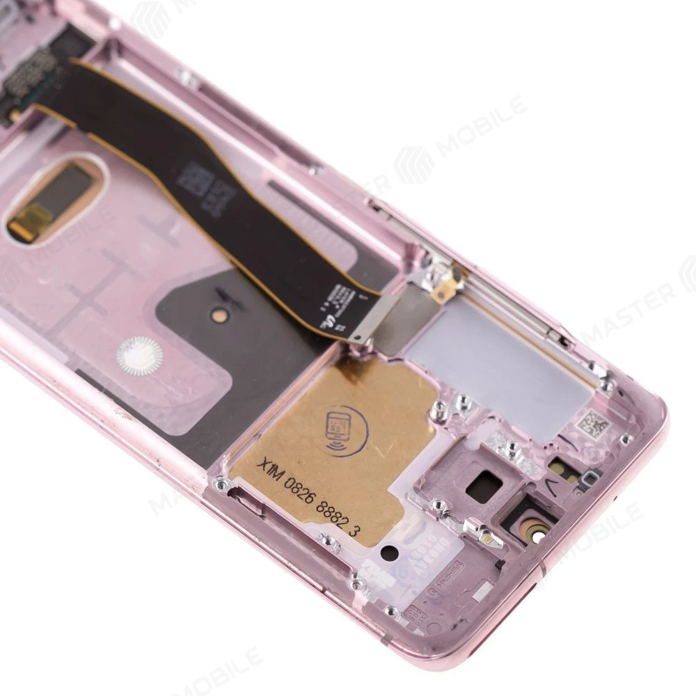 Дисплей для Samsung G981 Galaxy S20 5G + тачскрин (розовый) (в рамке) (ORIG100) (возможен дефект ЛКП) фото №3