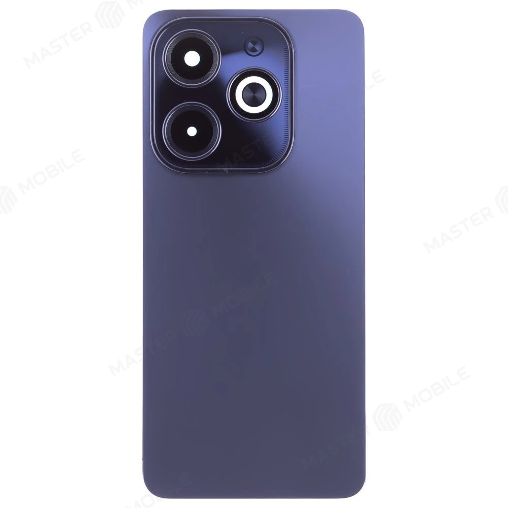 Задняя крышка для Infinix Hot 40i (X6528B) (черный) (в сборе со стеклом камеры) фото №1