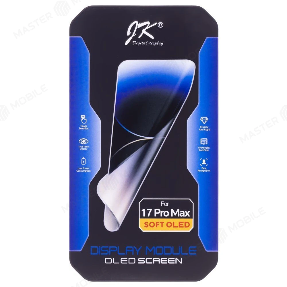 Дисплей для Apple iPhone 17 Pro Max (SIM + eSIM) / iPhone 17 Pro Max (eSIM) + тачскрин (черный) (JK) (Soft Oled) (площадка под IC) фото №5