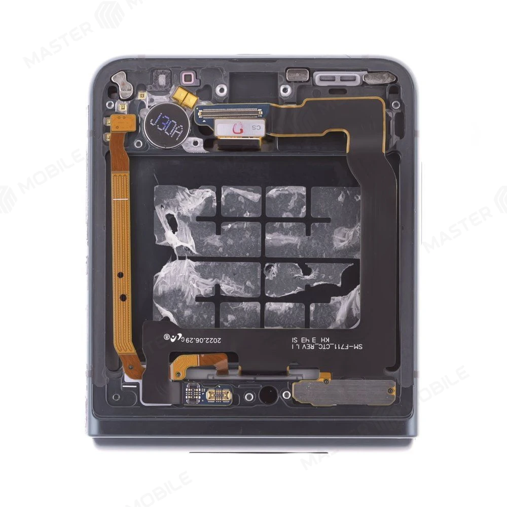 Дисплей для Samsung F711 Galaxy Z Flip 3 + тачскрин (внутренний) (зеленый) (в рамке) (ORIG100) (возможен дефект ЛКП) фото №4