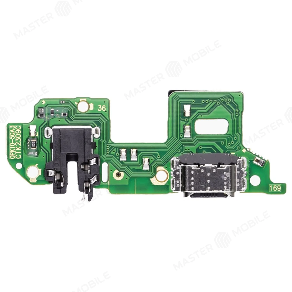 Нижняя плата для Realme 9 5G (RMX3474) с комп. + разъем зарядки + микрофон  фото №2