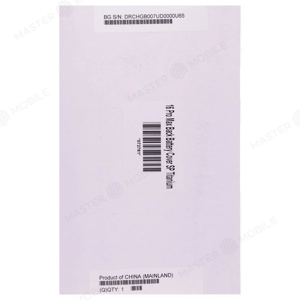 Задняя крышка для Apple iPhone 16 Pro Max (черный) (в сборе) (ORIG100) (SP)  фото №5