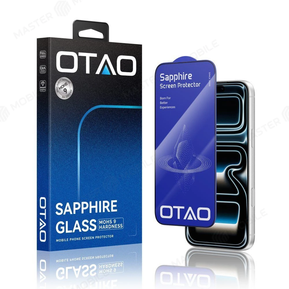 Защитное стекло OTAO Sapphire Glass для Apple iPhone 17 Pro / iPhone 18 Pro (сапфировое) 