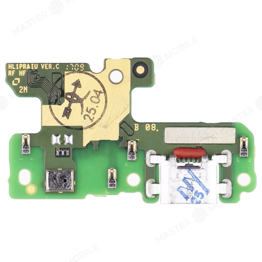 Нижняя плата для Huawei Honor 8 Lite (PRA-TL10) / P8 Lite 2017 с комп. + разъем зарядки + микрофон (ORIG100)  фото №2