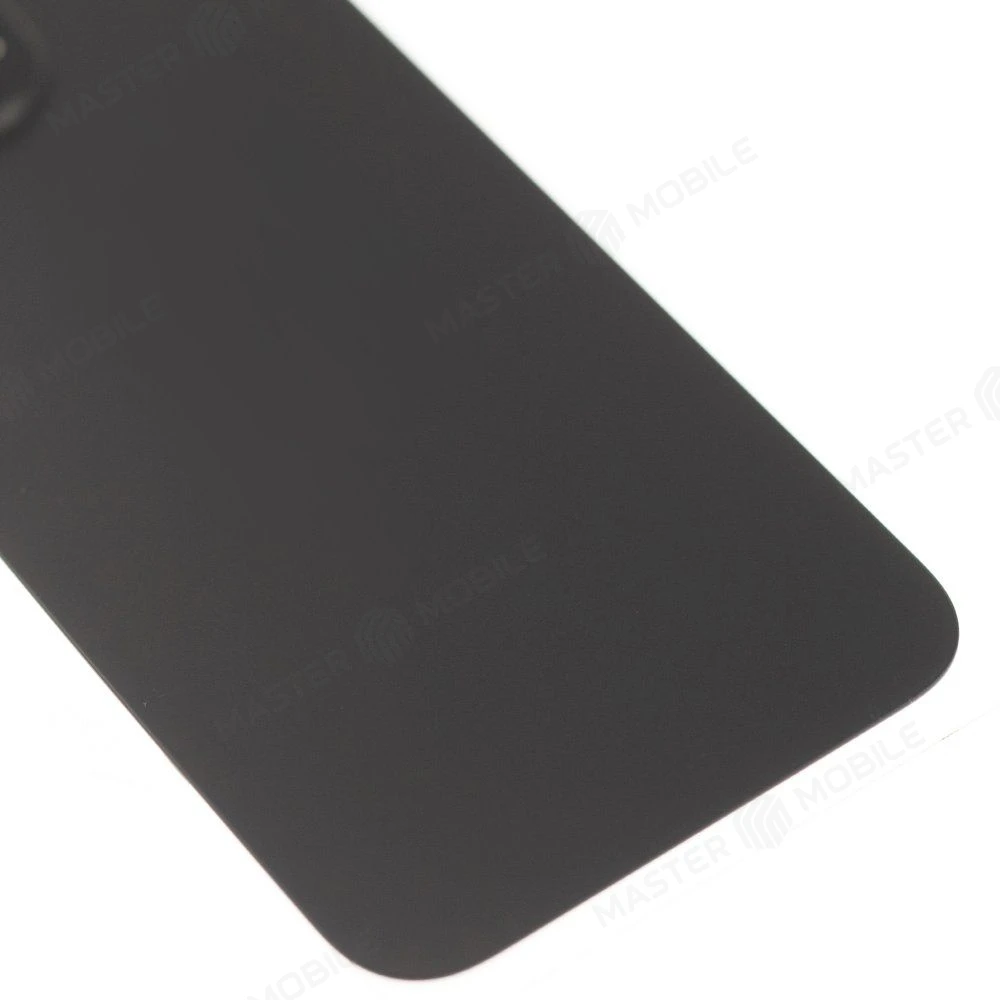 Задняя крышка для Apple iPhone 15 Pro Max (черный) (в сборе со стеклом камеры и шлейфом) (Premium)  фото №4