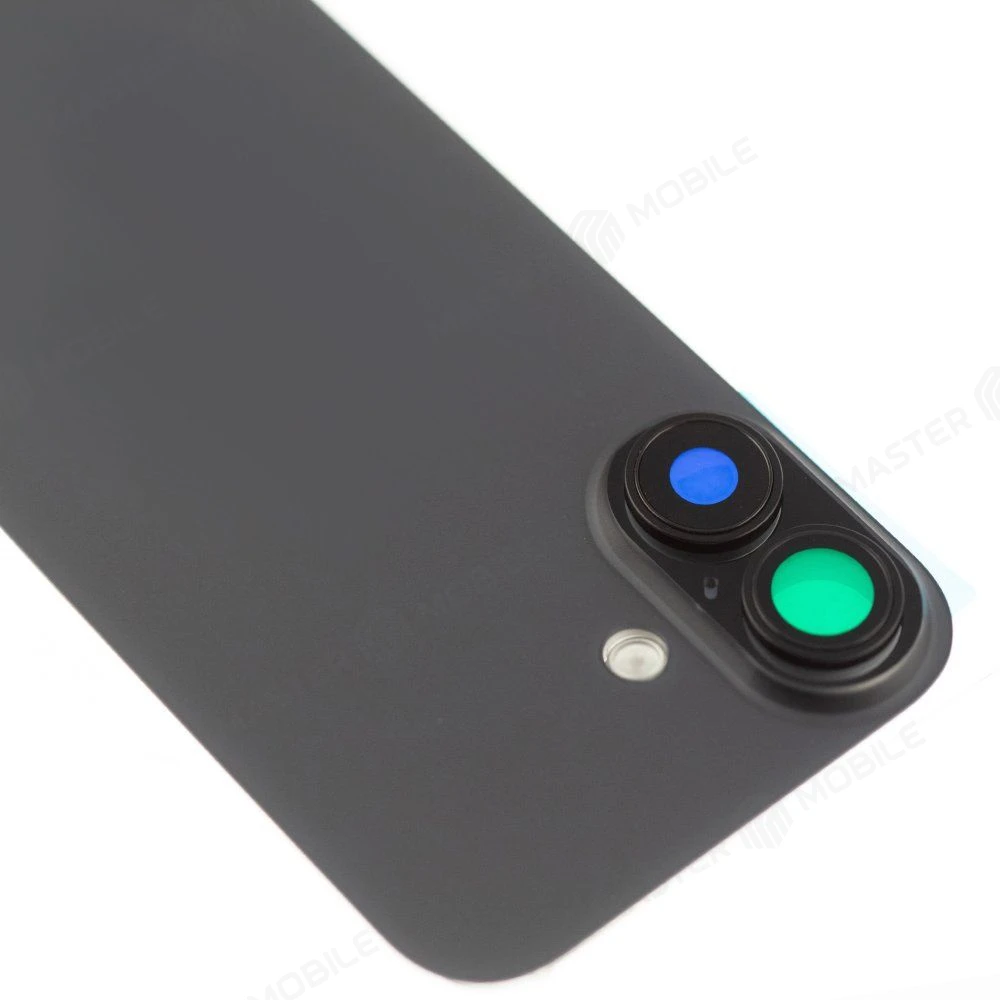 Задняя крышка для Apple iPhone 17 (SIM + eSIM) / iPhone 17 (eSIM) (черный) (в сборе со стеклом камеры и шлейфом) (Premium)  фото №3