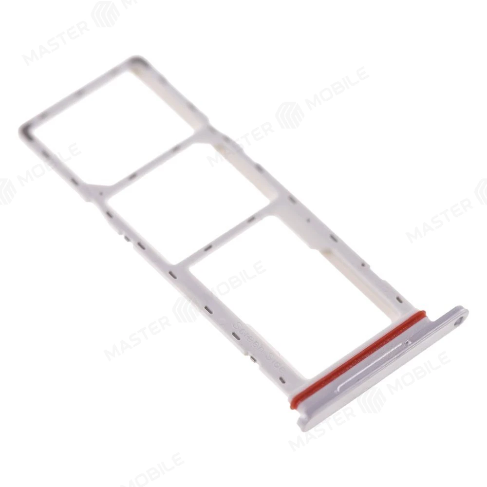 Держатель сим-карты для Tecno Spark 30 4G (KL6) (серебристый)  фото №3