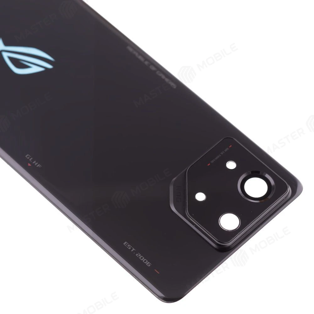 Задняя крышка для Asus ROG Phone 8 (AI2401) (черный) (в сборе со стеклом камеры) (ORIG100) фото №3