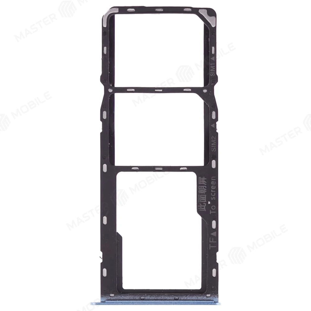 Держатель сим-карты для Realme Narzo 50A (RMX3430) (голубой)