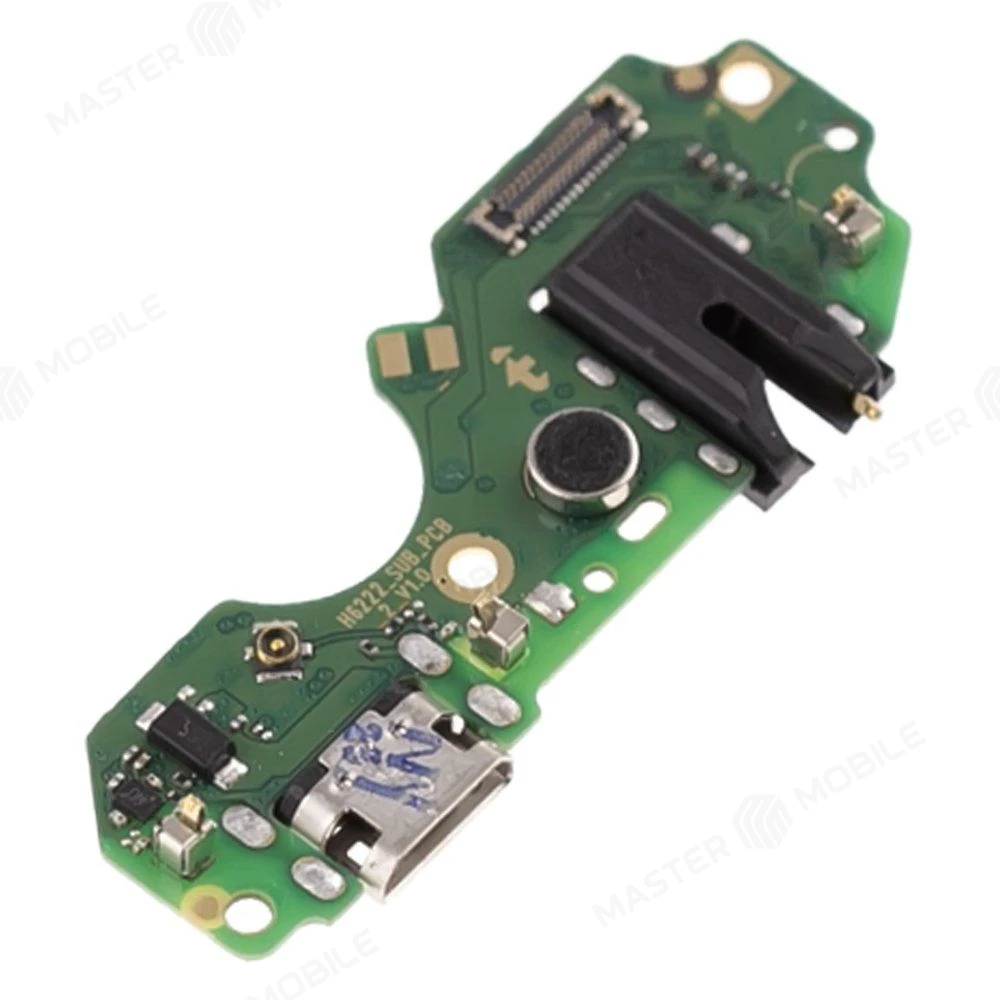 Нижняя плата для Tecno Spark GO 2022 (KG5) / Spark 8C / Spark 9 (KG5p) с комп. + разъем зарядки + микрофон (ORIG100) фото №3