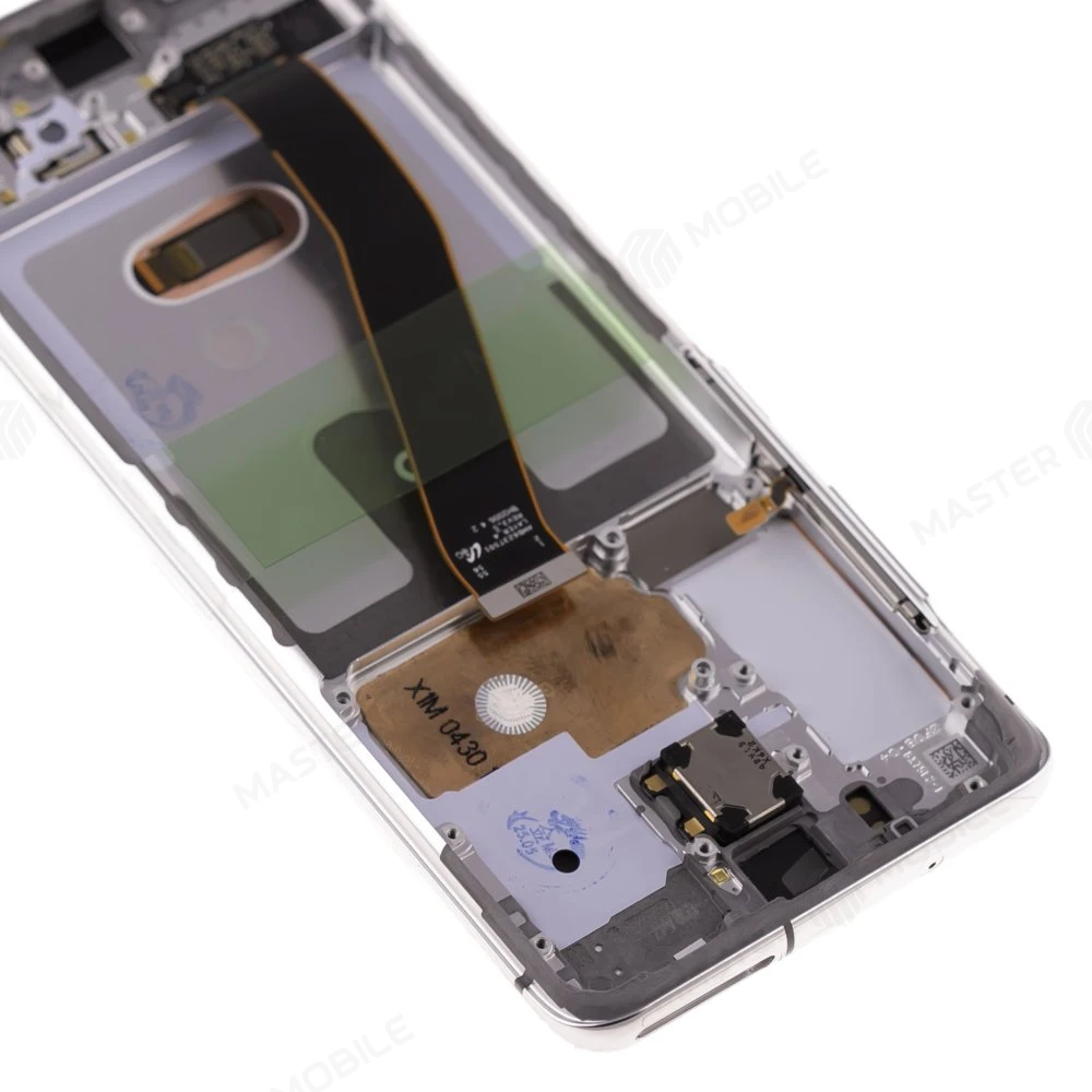 Дисплей для Samsung G980 Galaxy S20 + тачскрин (серебристый) (в рамке) (ORIG100) (возможен дефект ЛКП) фото №3
