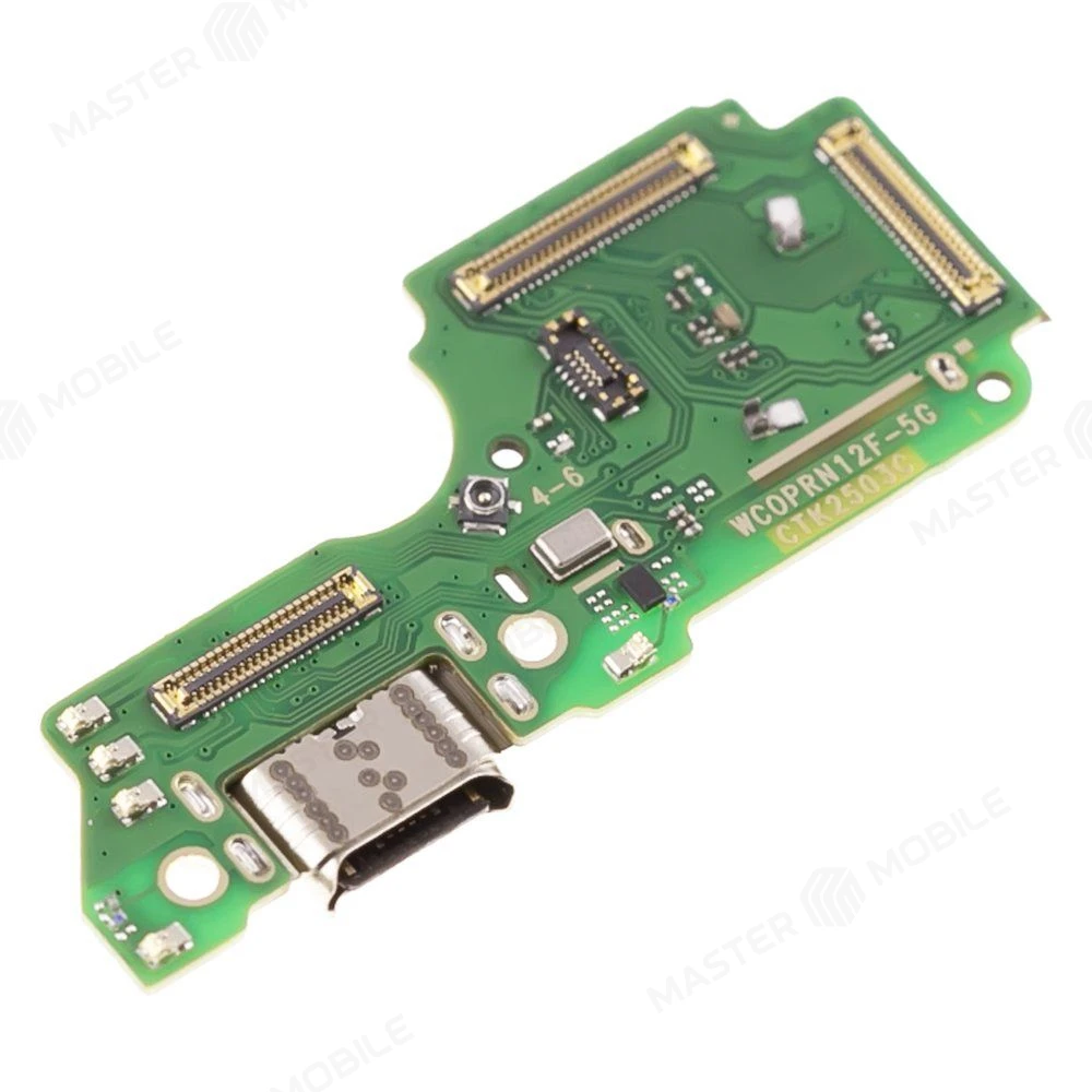 Нижняя плата для OPPO Reno 12F 4G (CPH2687) с комп. + разъем зарядки + микрофон + разъем SIM  фото №3