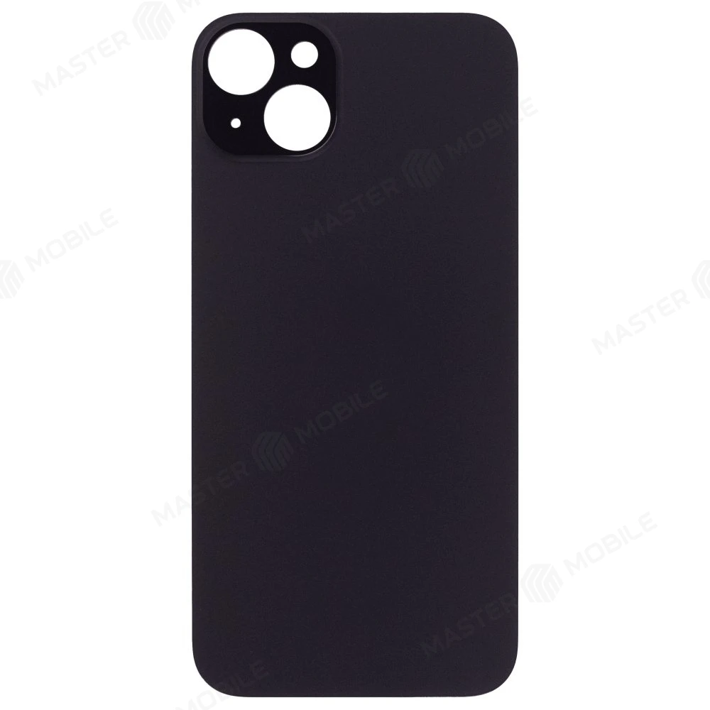 Задняя крышка для Apple iPhone 15 Plus (черный) (с широким отверстием) (Premium)