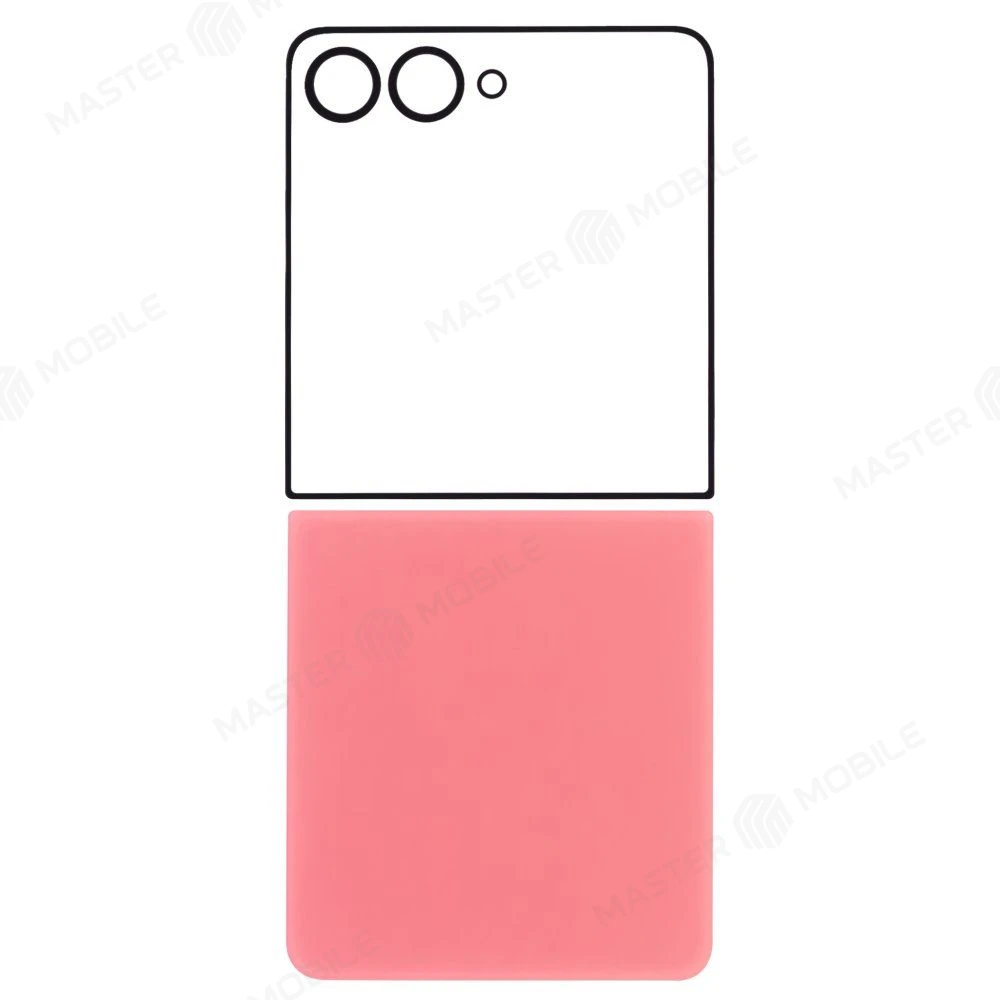 Задняя крышка для Samsung F766 Galaxy Z Flip 7 (розовый) (комплект) фото №1