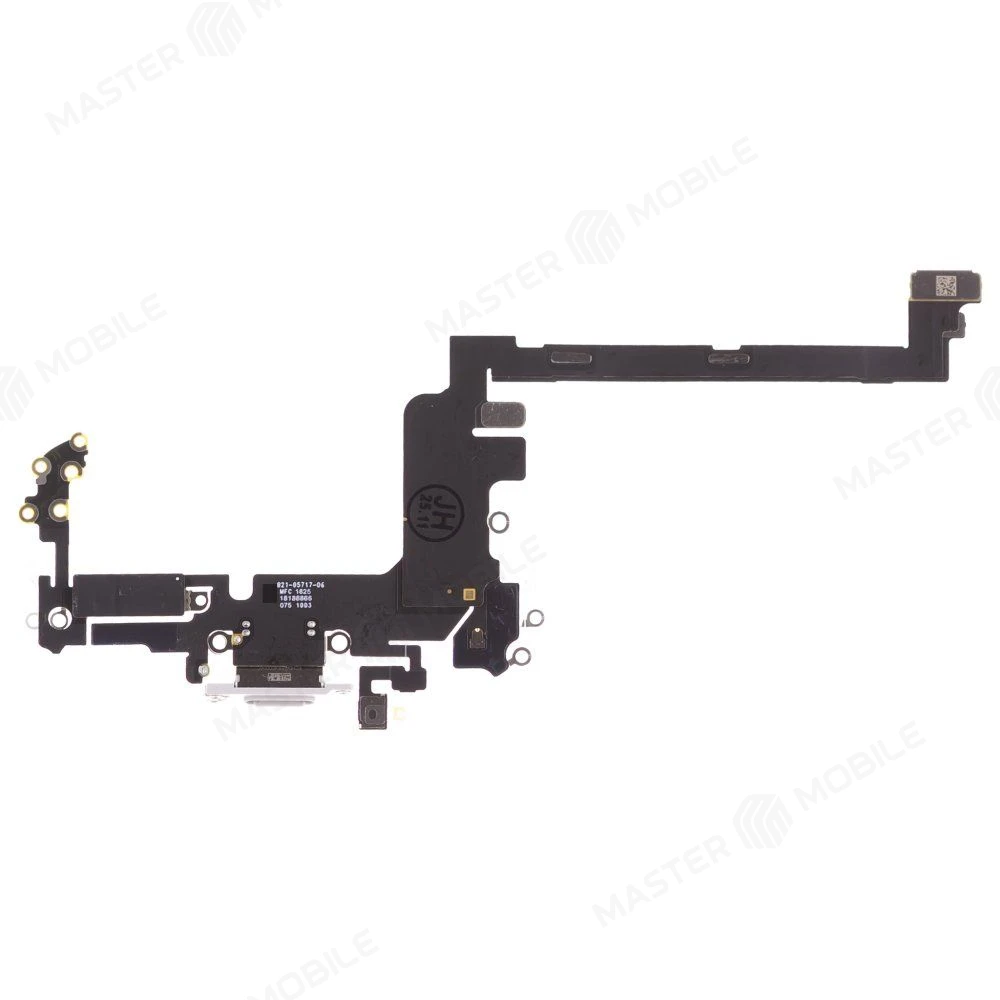 Шлейф для Apple iPhone 17 Pro (SIM + eSIM) с комп. + разъем зарядки + микрофон (белый) (ORIG100) фото №2