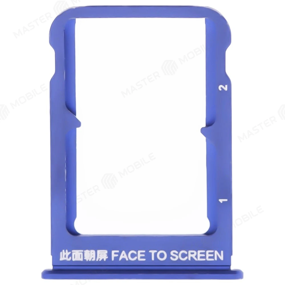 Держатель сим-карты для Xiaomi Mi Mix 3 (M1810E5A) (синий)  фото №1