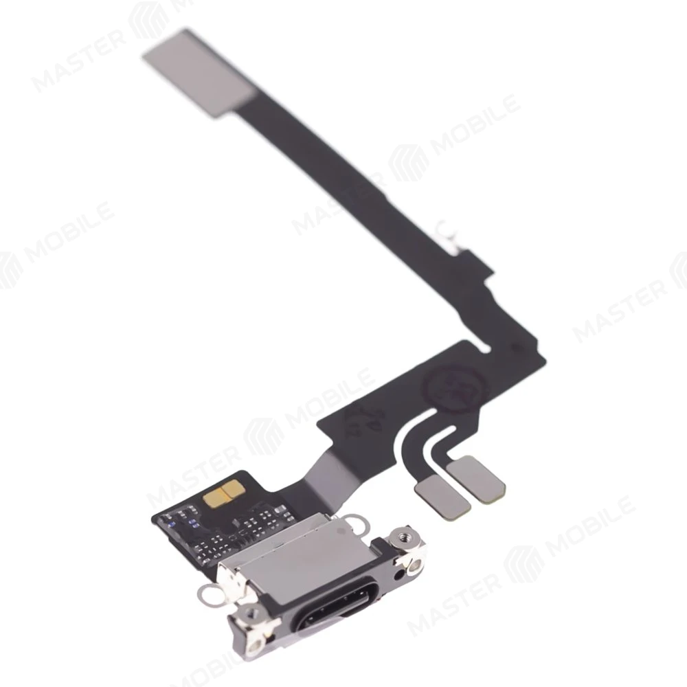 Шлейф для Apple iPhone 16 Pro с комп. + разъем зарядки (черный) (ORIG100)  фото №3