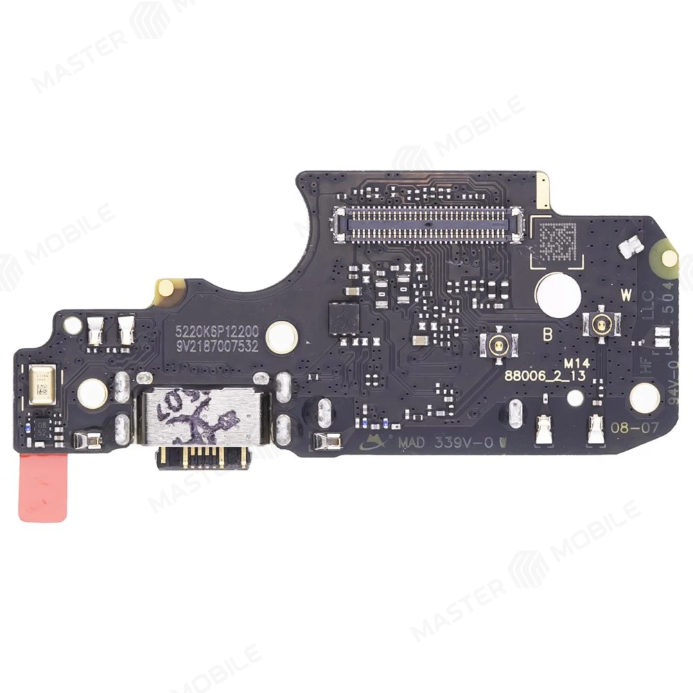 Нижняя плата для Xiaomi Poco X4 Pro 5G (2201116PG) / Redmi Note 11 Pro 4G (2201116TG) и др. с комп. + разъем зарядки + микрофон + разъем SIM (ORIG100) фото №1