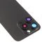 Задняя крышка для Apple iPhone 15 Pro (черный) (в сборе со стеклом камеры и шлейфом) (Premium)  фото №3