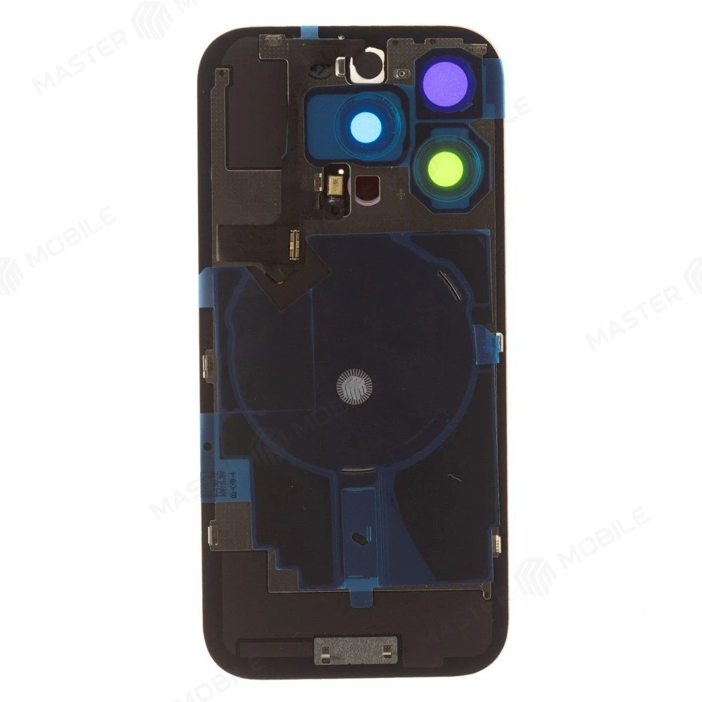 Задняя крышка для Apple iPhone 16 Pro (золотистый) (в сборе со стеклом камеры и шлейфом) (Premium)  фото №2