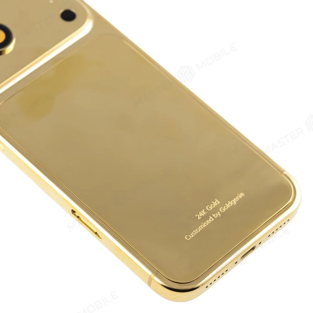 Корпус для Apple iPhone 17 Pro Max (SIM + eSIM) (золотистый) (Premium) (24K GOLD) фото №4