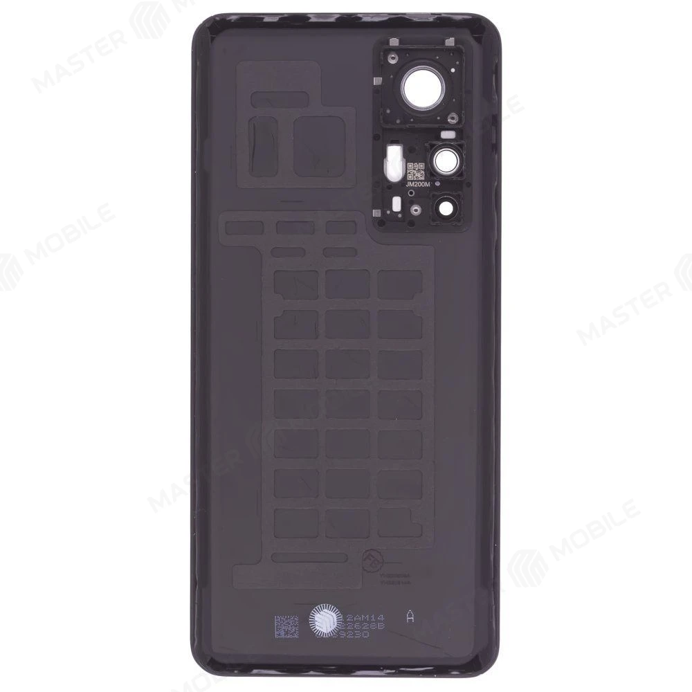 Задняя крышка для Xiaomi 12T Pro (22081212UG) (серебристый) (в сборе со стеклом камеры) (ORIG100) фото №2