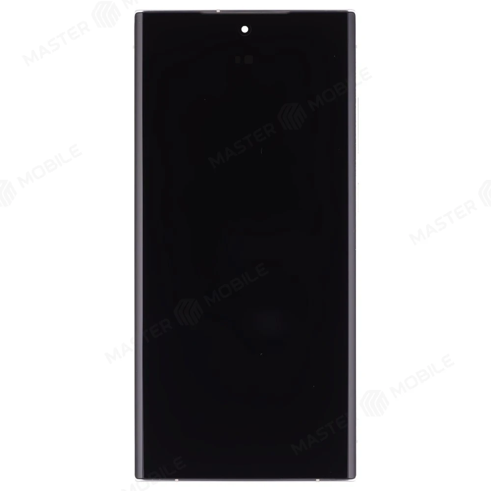 Дисплей для Samsung S918 Galaxy S23 Ultra + тачскрин (серебристый) (в рамке) (OLED) (Full Size) фото №1