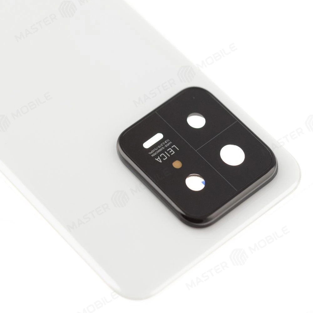 Задняя крышка для Xiaomi 13 (2211133G) (белый) (в сборе со стеклом камеры) (ORIG100)  фото №3