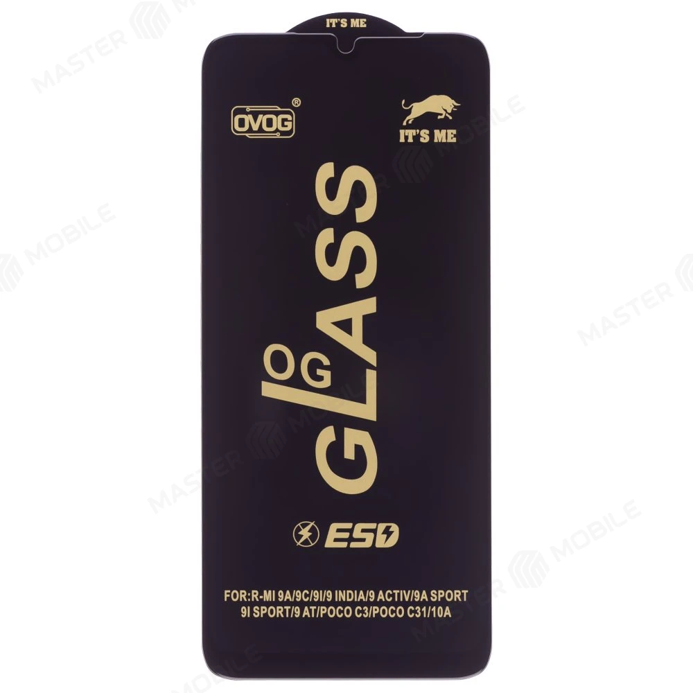 Защитное стекло OG Glass для Xiaomi Redmi 9A (M2006C3LG) / Redmi 9C (M2006C3MG) / Redmi 10A (220233L2G) и др. (черный)