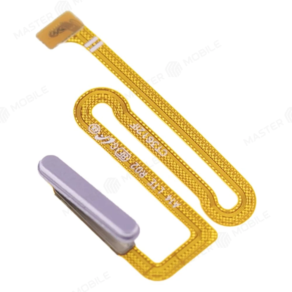 Шлейф для Samsung A145F Galaxy A14 4G / A146B Galaxy A14 5G с комп. + сканер отпечатка пальца (кнопка включения) (серебристый) фото №3