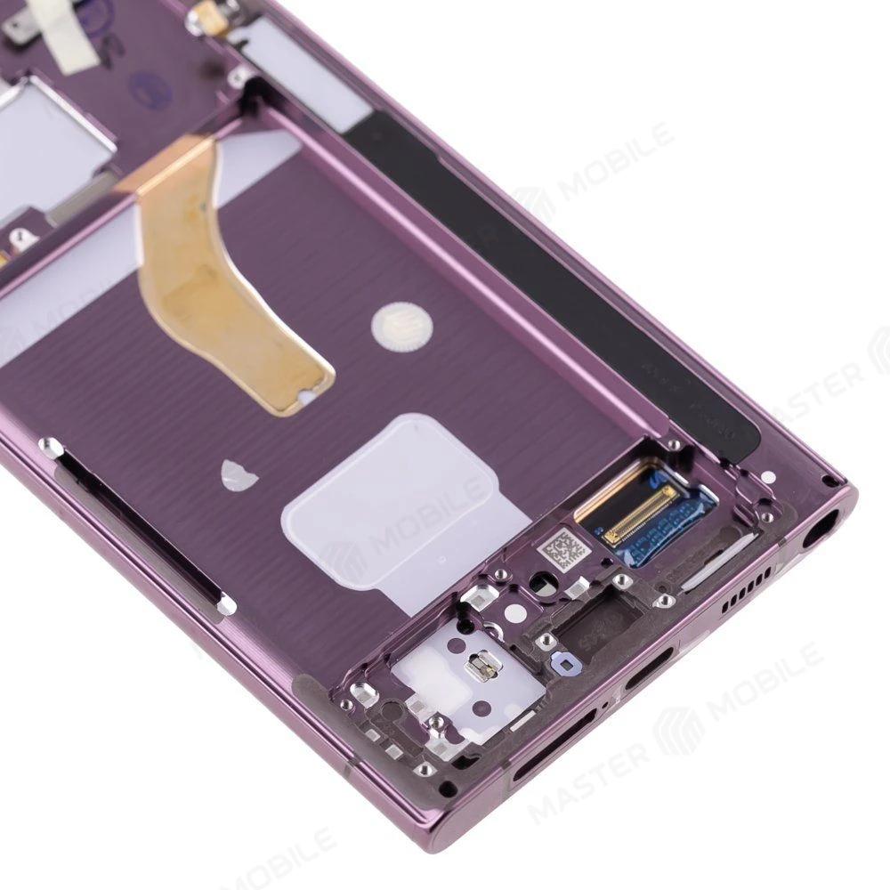 Дисплей для Samsung S908 Galaxy S22 Ultra + тачскрин (бордовый) (в рамке) (ORIG100) (SP) фото №4