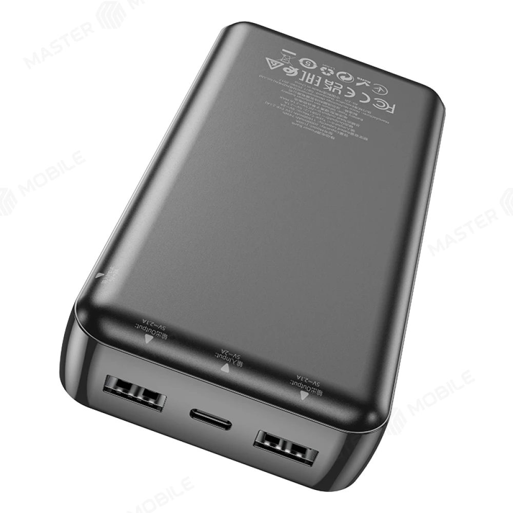 Внешний накопитель Hoco J100A 20000 mAh (черный) фото №2
