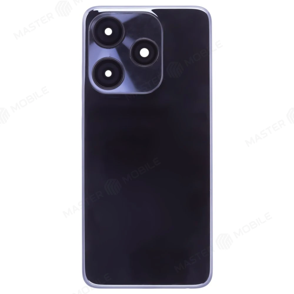 Задняя крышка для Tecno Spark 10C (KI5m) (черный) (в сборе со стеклом камеры) фото №1