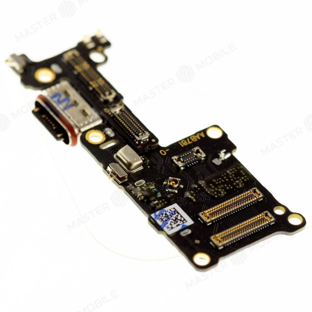 Нижняя плата для Realme GT 6 (RMX3851) / GT 6T (RMX3853) с комп. + микрофон + разъем SIM (ORIG100) фото №3