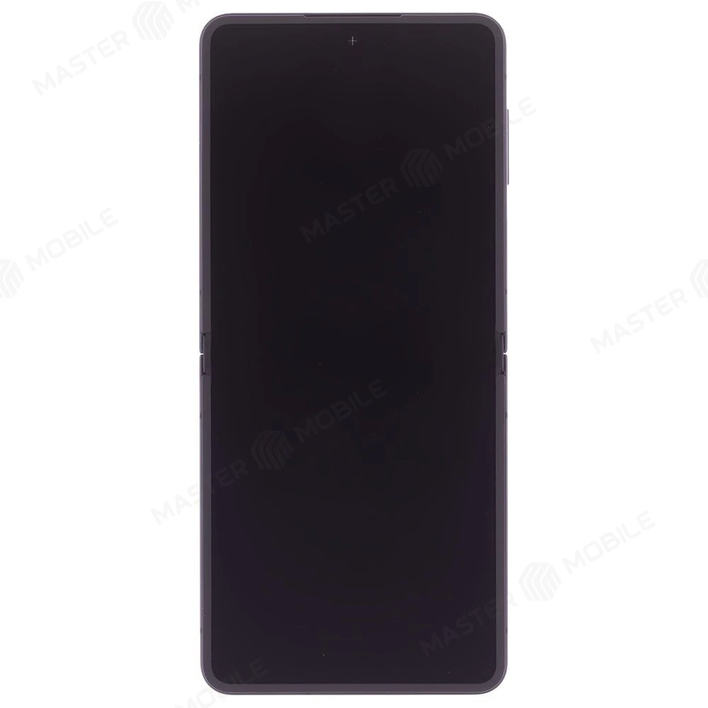 Дисплей для Samsung F766 Galaxy Z Flip 7 + тачскрин (внутренний) (черный) (в рамке) (ORIG100) (SP) фото №1