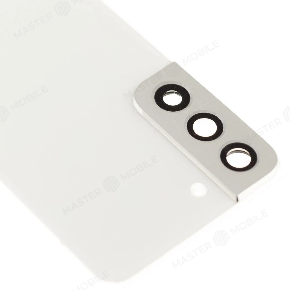 Задняя крышка для Samsung S901 Galaxy S22 (белый) (в сборе со стеклом камеры) (ORIG100) фото №3