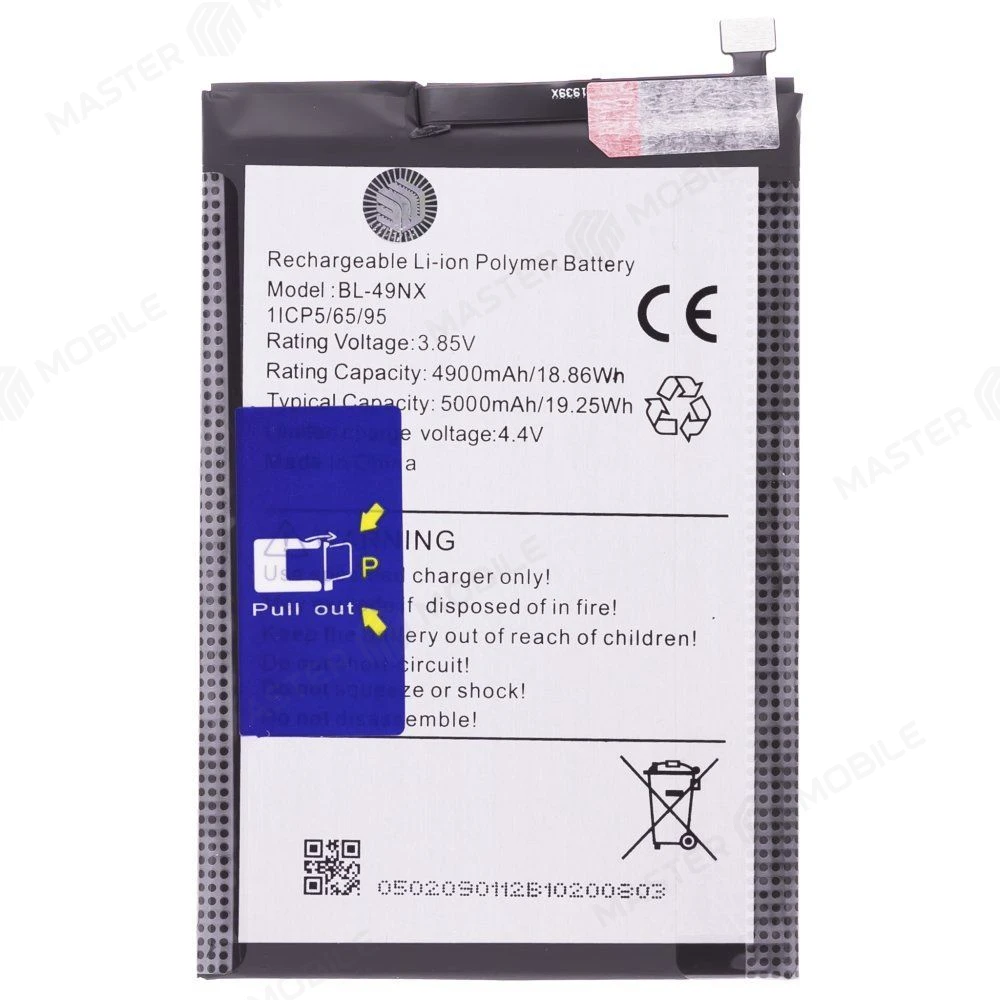Аккумулятор для Infinix Hot 30i (X669) / Hot 40i (X6528B) / Smart 7 (X6515) / Smart 7 HD (X6516) / 8 (X6525) / и др. (BL-49NX) (Premium) фото №1