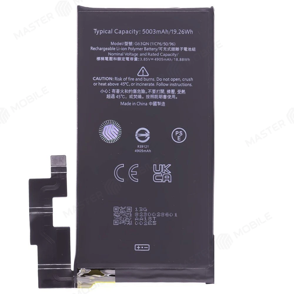 Аккумулятор для Google Pixel 6 Pro (GLUOG/G8VOU/GF5KQ) (G63QN) (Premium) фото №1