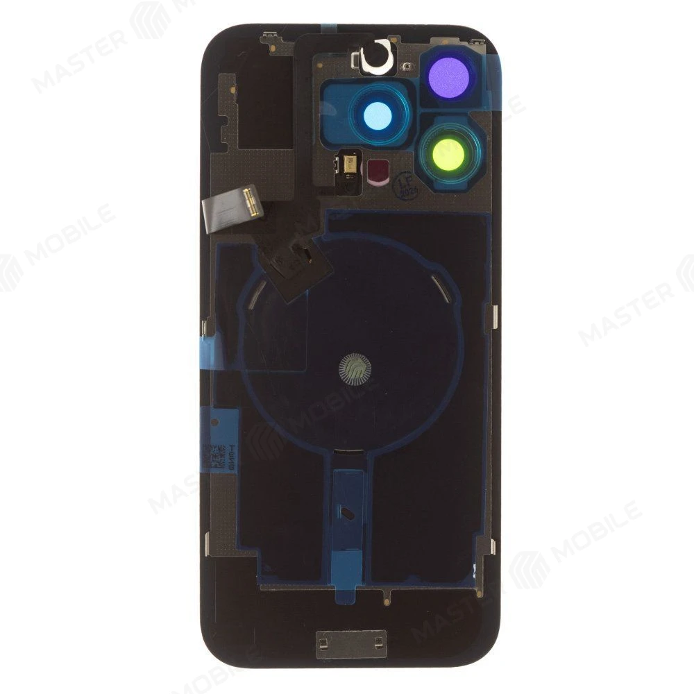 Задняя крышка для Apple iPhone 16 Pro Max (белый) (в сборе со стеклом камеры и шлейфом) (Premium)  фото №2