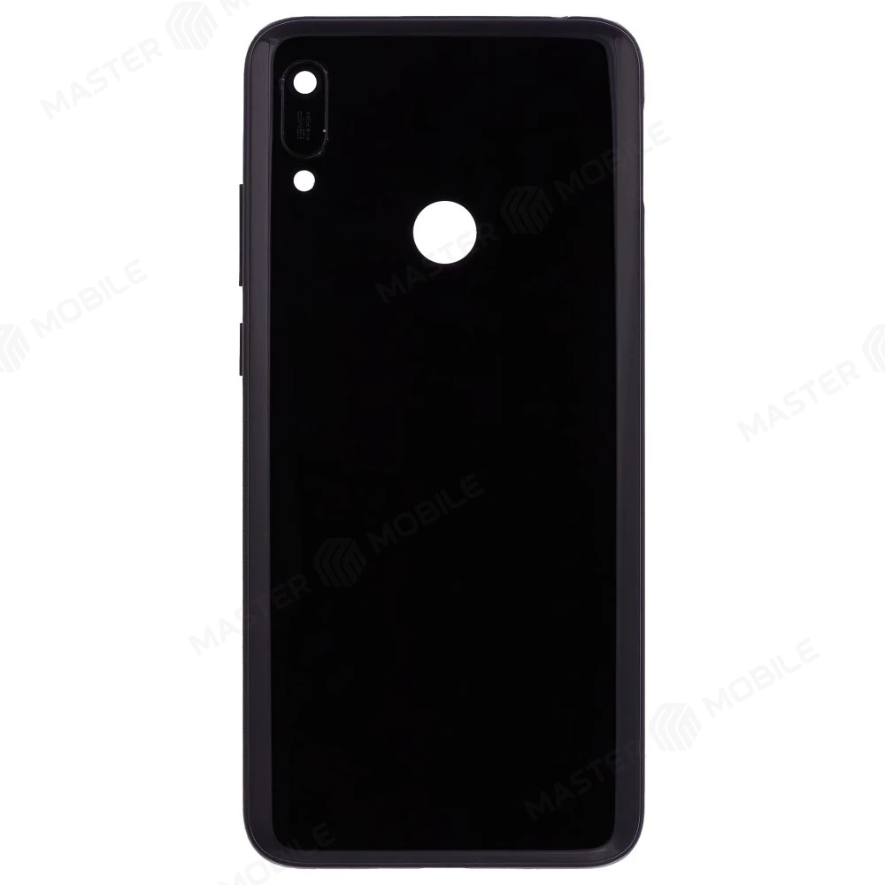 Задняя крышка для Huawei Y6 2019 (MRD-LX1F) (черный) (в сборе со стеклом камеры)